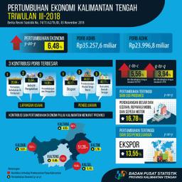 Ekonomi Kalimantan Tengah Triwulan III Tahun 2018 Tumbuh 6,48 Persen